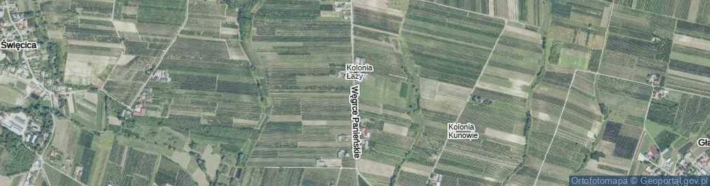 Zdjęcie satelitarne Węgrce Panieńskie ul.